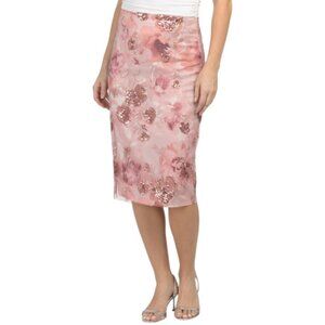 MUSE Embroidered Pencil Skirt